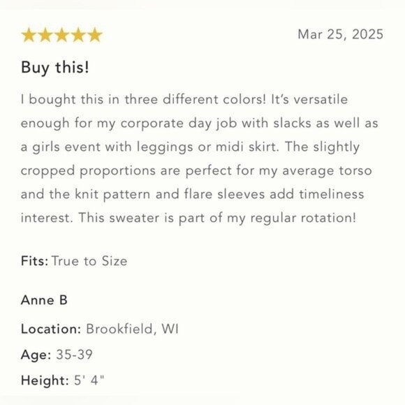 NWT Size L -Anthropologie The Katey Mock-Neck Bell-Sleeve Sweater (NWT US$ 118) - Picture 2 of 15